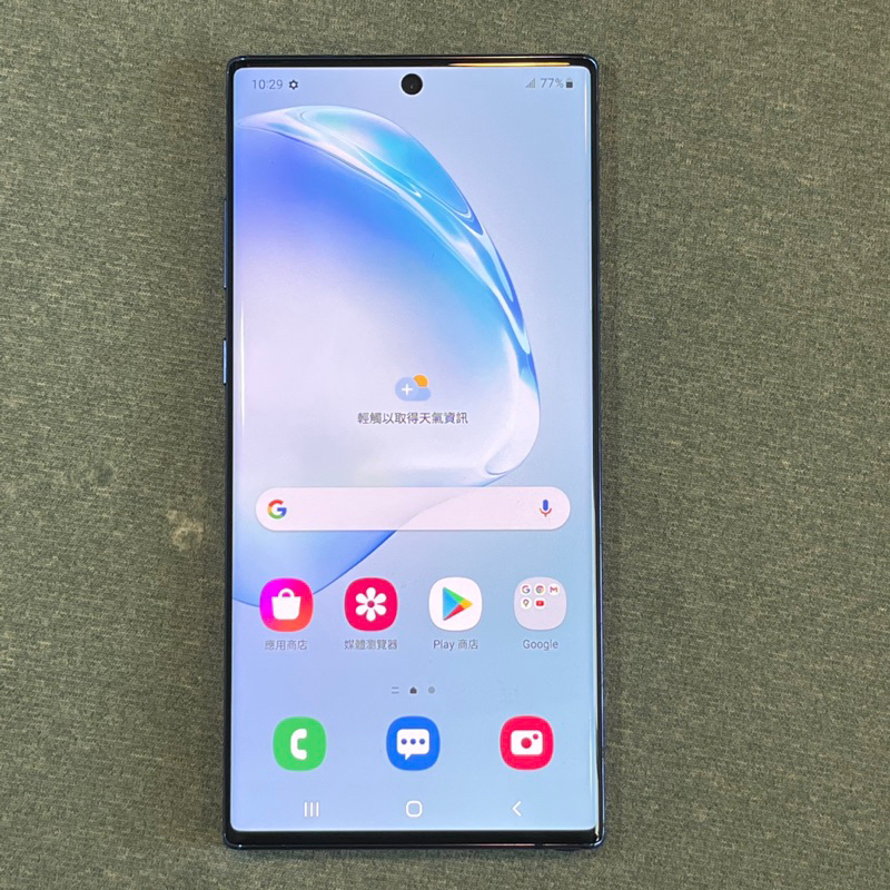 SAMSUNG Note 10+ 512G 藍 9成新 功能正常 6.8吋 10 plus 螢幕輕微刮傷 台中