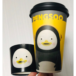 韓國 EBS 人氣企鵝 Pengsoo 朋秀 限量紙杯/杯套 限定版