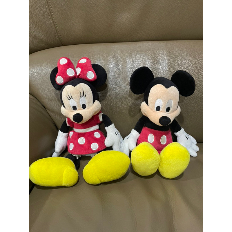 二手正品香港迪士尼—米妮 Minnie /米奇 Mickey  絨毛娃娃