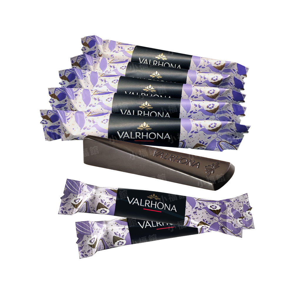 附發票【VALRHONA】法芙娜 頂級純苦61%巧克力棒(4公克/支)｜法國進口巧克力｜獨立包裝不沾手