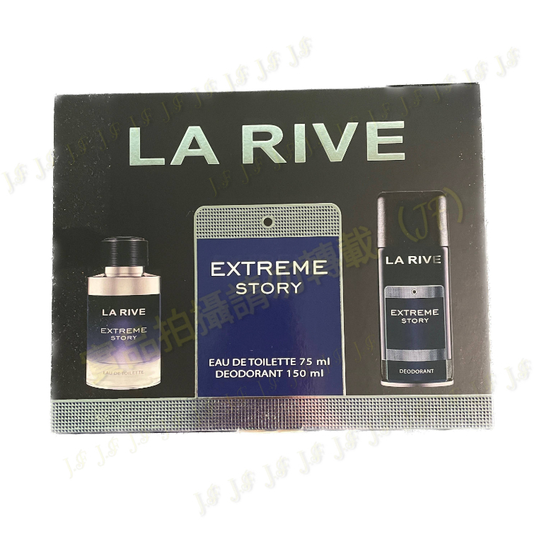 【La Rive 】EXTREME STORY 男性淡香水禮盒(75ml淡香水+150ml香芬噴霧)