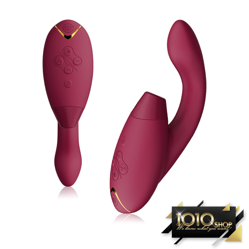 【1010SHOP】德國 Womanizer Duo 2 全新進化 震動 吸允愉悅器｜酒紅色 二年保固 按摩器 按摩棒