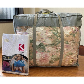 【珍華堂】日本製-冬季雙人羽絨被(重約1.9Kg)-MY FAVORITE LIFE 羽毛ふとん -附上一個網罩-全新品