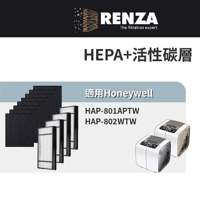 適用Honeywell HAP-801APTW 802 可替換HRF-HX2 E2-AP 抗敏版 抗菌版濾網 濾芯