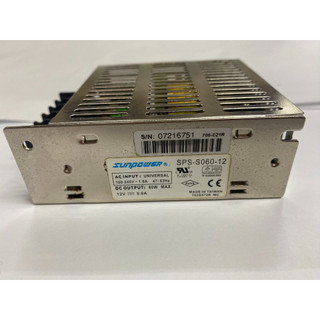 SUNPOWER SPS-S060-12 電源 12V 5A 60W