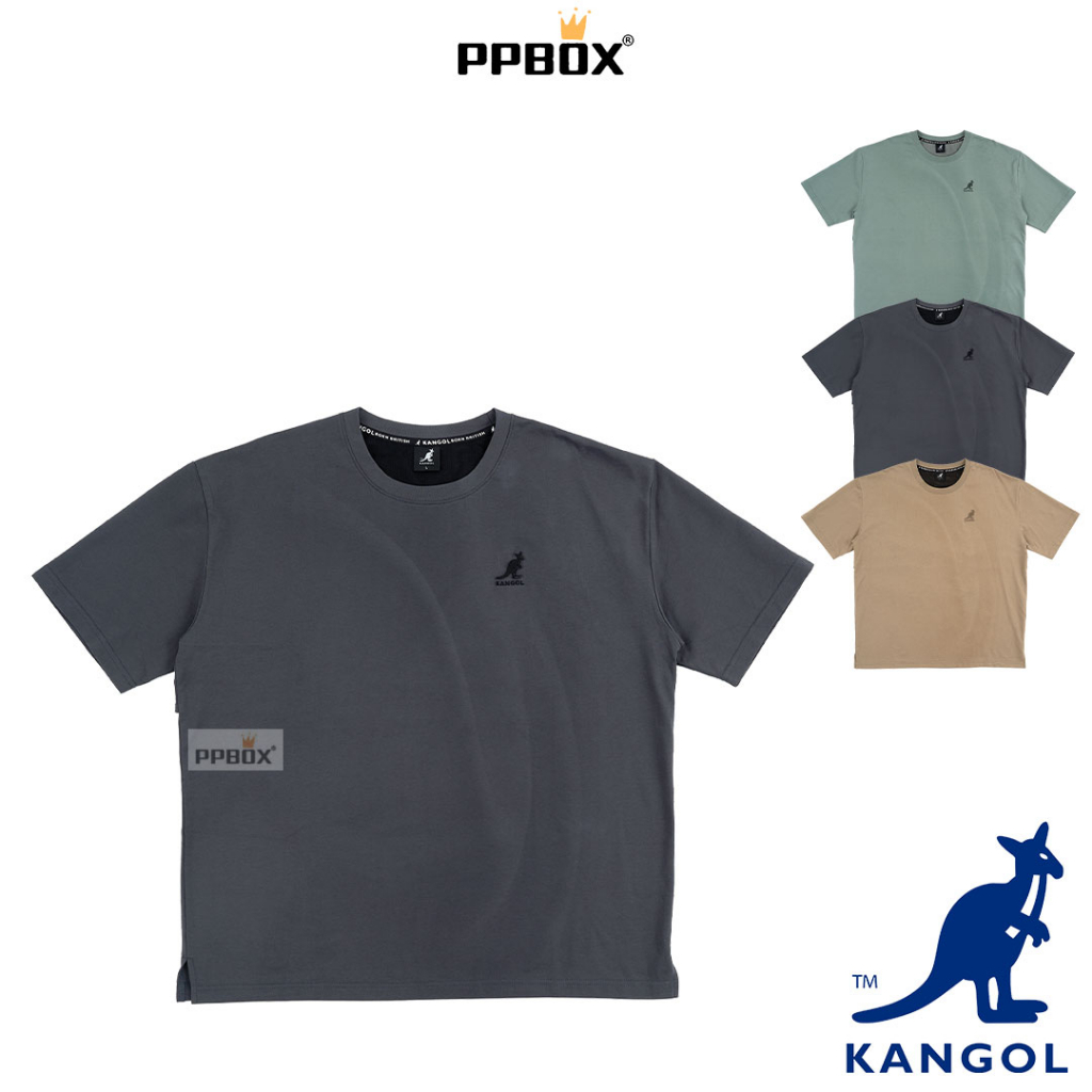 KANGOL 抗熱小刺繡 短T【63251017】短袖 新衣新包 春夏新衣新包 落肩 情侶裝 oversize