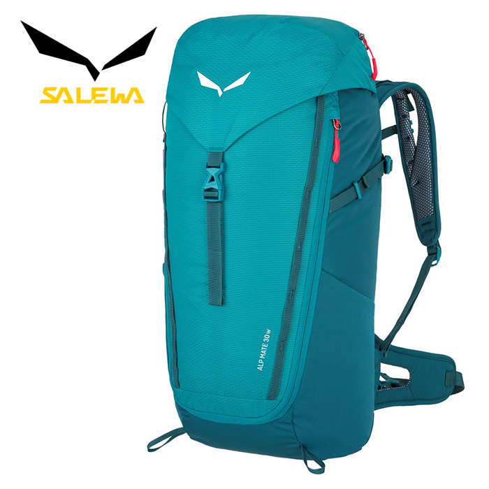 【SALEWA 義大利】ALP MATE 30L 登山背包 女 藍珊瑚｜健行背包 徒步旅行背包