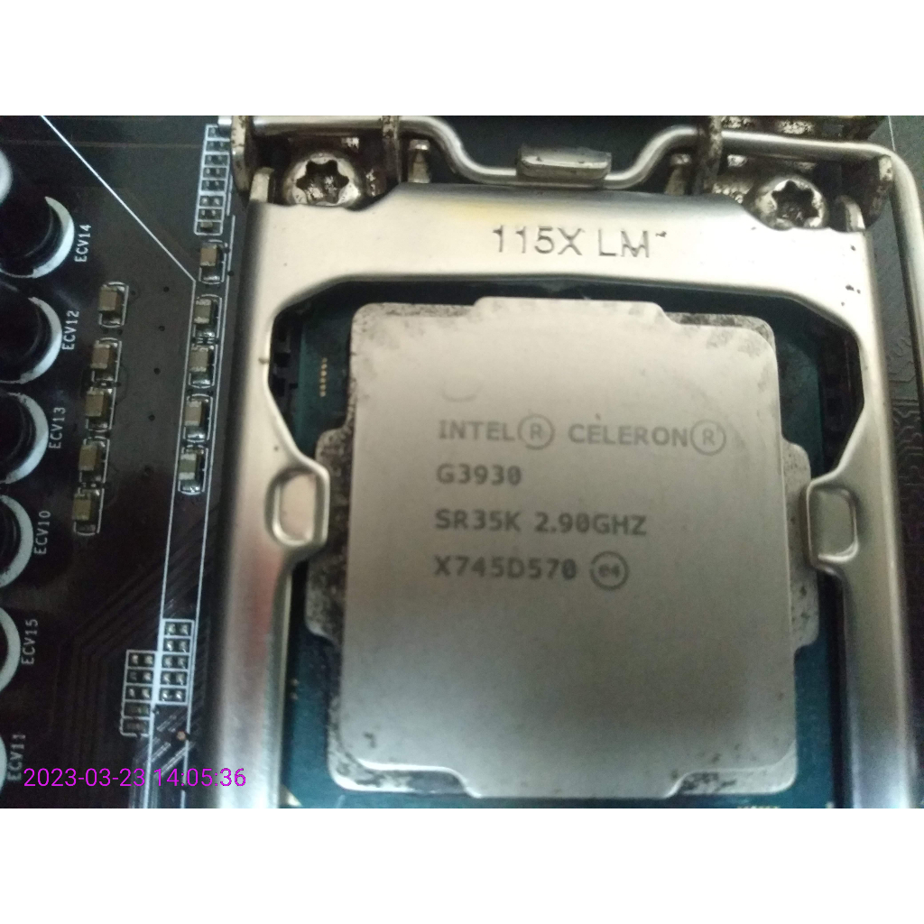 二手 intel CELERON G3930 正式版 1151腳位 第7代 CPU=300.