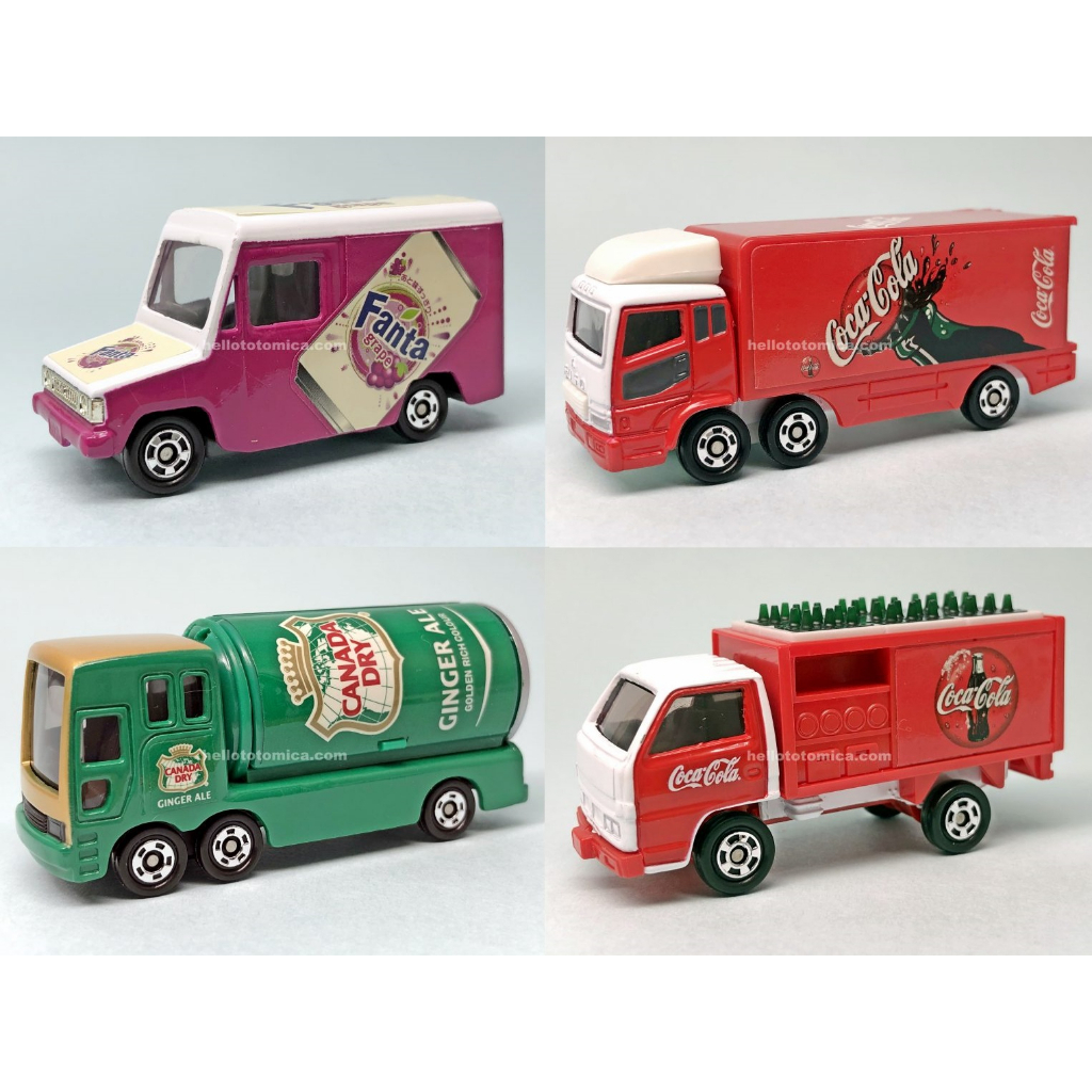 【G&amp;T】純日貨 533177 絕版 TOMICA 多美小汽車套組 可口可樂飲料車套裝卡車