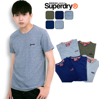 衝評 大地色 極度乾燥 素T 藍綠系列 印度製 刺繡logo 有機棉 T恤 短T superdry #8286