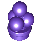 LEGO 樂高 6254 人偶配件 深紫色 冰淇淋 雲朵 泡泡 葡萄 6278447 食物 可搭配 11610
