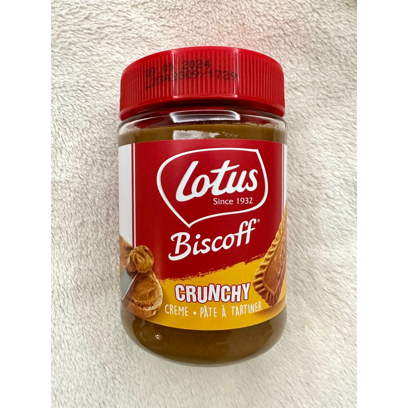 比利時Lotus Biscoff Crunchy焦糖 脆粒餅乾抹醬380g 賞味期限至2024/01/09