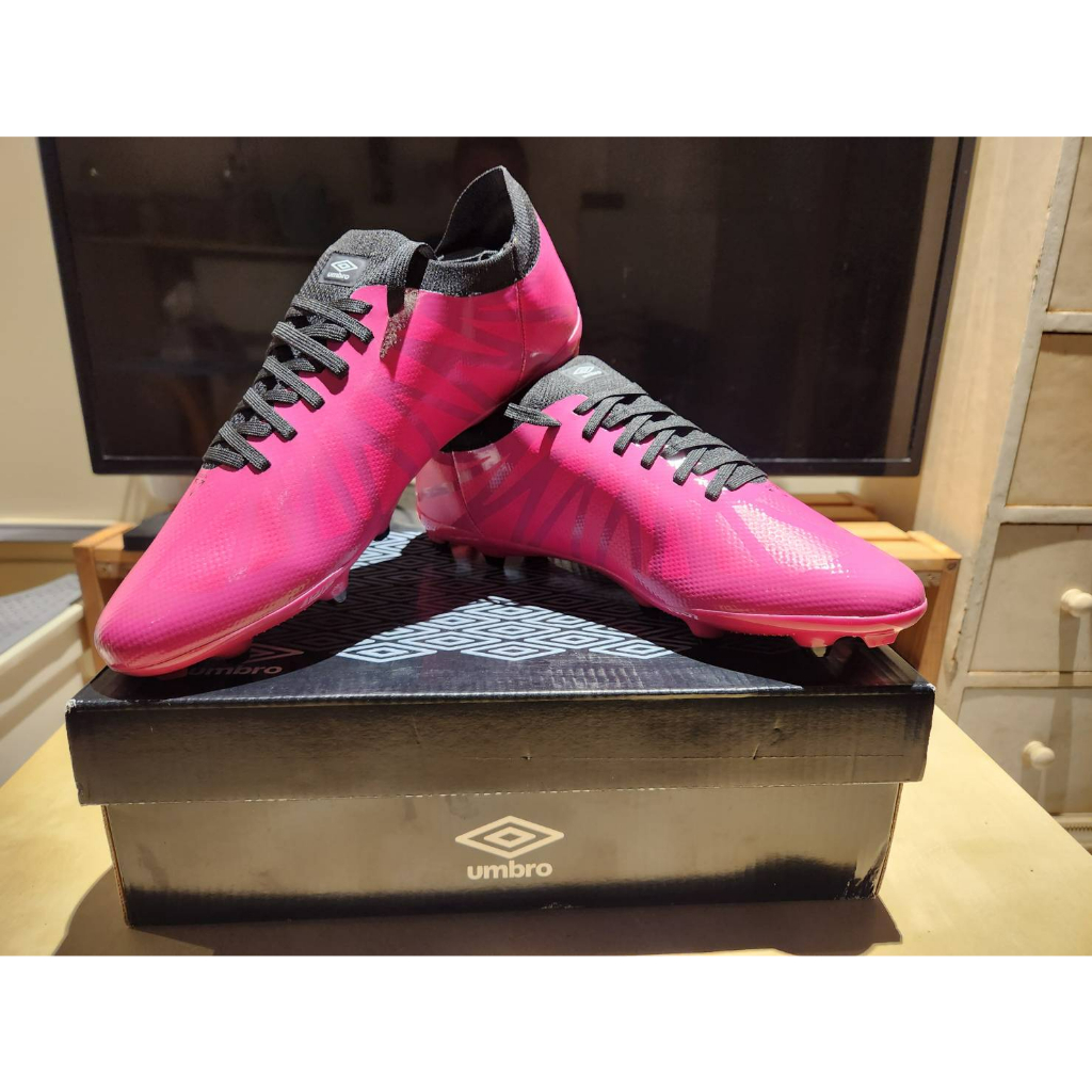 Umbro Velocita VI Premier FG-Pink Peacoat/Black足球鞋/橄欖球鞋(膠釘)