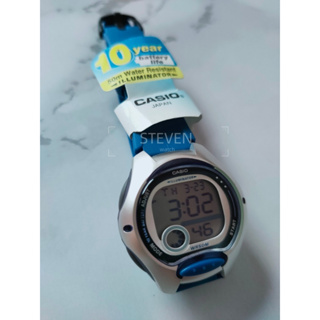 CASIO卡西歐 現貨特價 LW-200-2A銀框藍帶 10年電池 多功能造型電子錶 防水運動錶 電子錶 學生錶 兒童錶