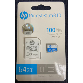 新莊 內湖 含稅價155元 【HP 惠普】U1 C10 MicroSDHC 64GB記憶卡