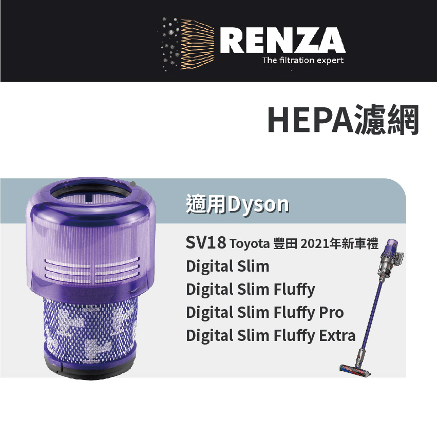 適用Dyson戴森吸塵器 SV18 Digital Slim Fluffy HEPA 集塵 吸塵濾網 濾心 濾芯