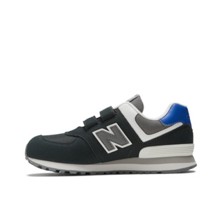 NEW BALANCE NB 574 童鞋 運動鞋 W楦 魔鬼氈 中童 可愛 好穿 舒適 灰黑 PV574MB1