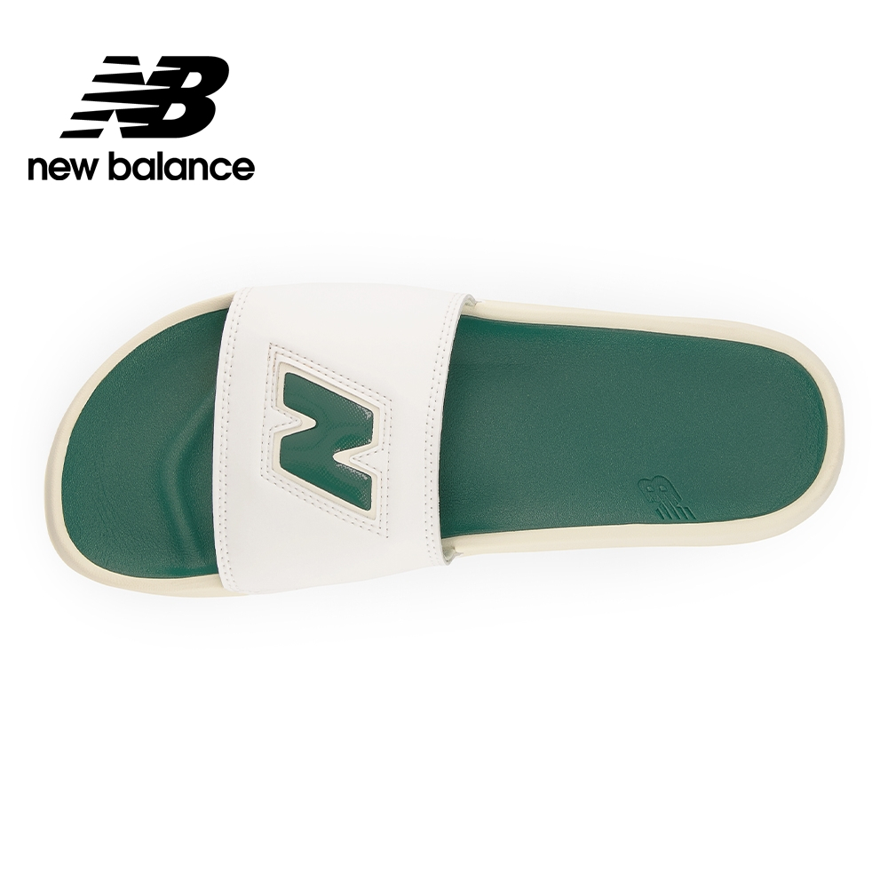 【New Balance】 NB 涼拖鞋_中性_白綠色_SUF200J2-D楦 拖鞋