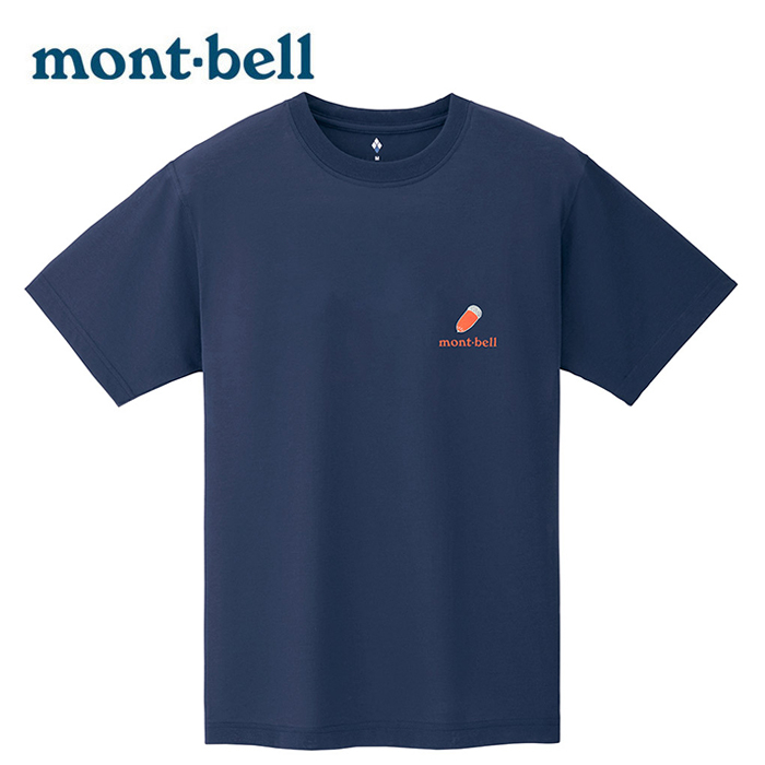 【Mont-bell 日本】WICKRON ACORNS 橡果短袖排汗衣 男 海軍藍 (1114525)
