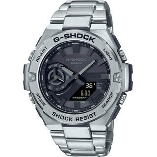 CASIO卡西歐 G-SHOCK 太陽能x藍芽連線 強悍雙顯腕錶 GST-B500D-1A1