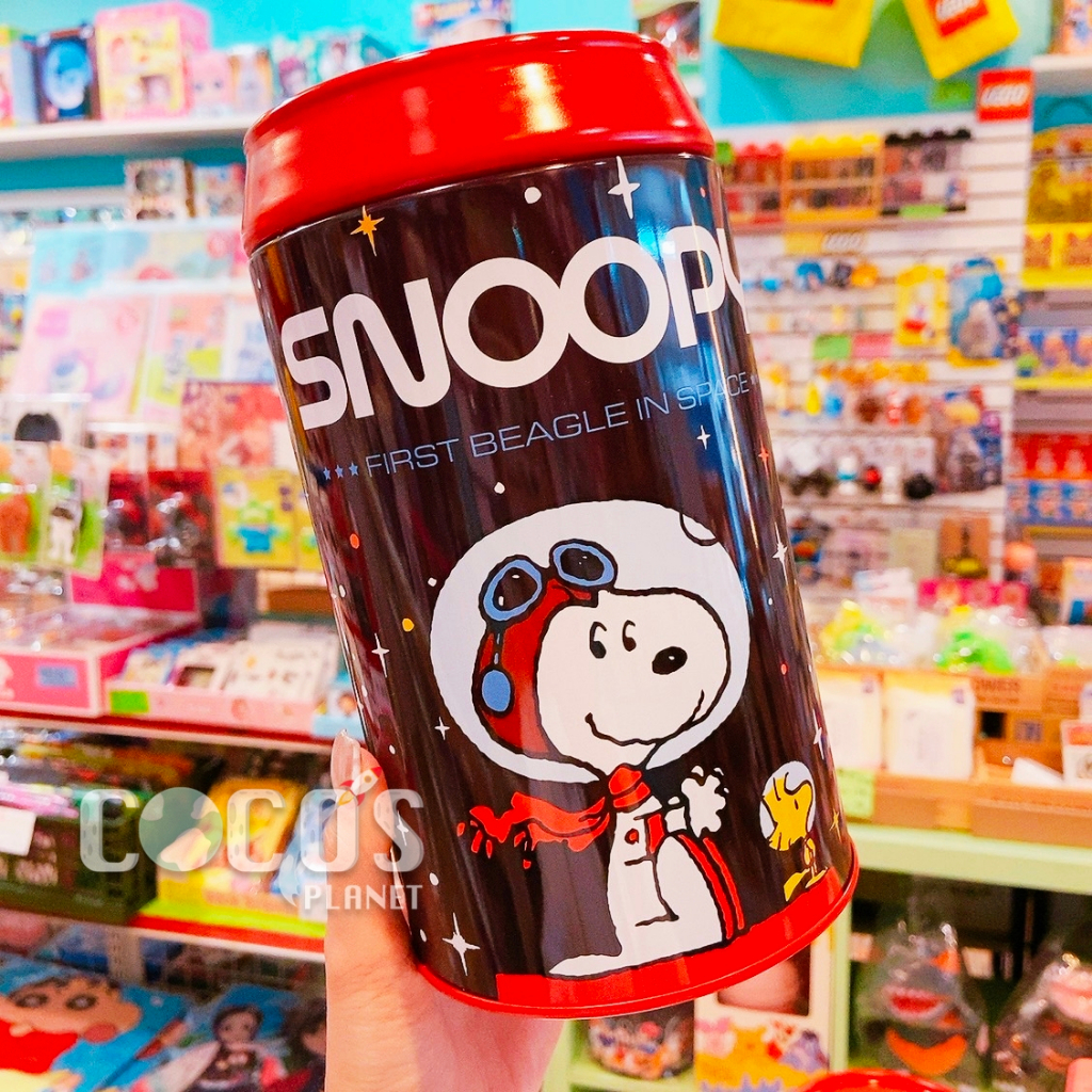 正版 Snoopy 史努比 史奴比 小黃鳥 可樂罐存錢筒 存錢筒 儲錢罐 收納筒 外太空款 COCOS FG660