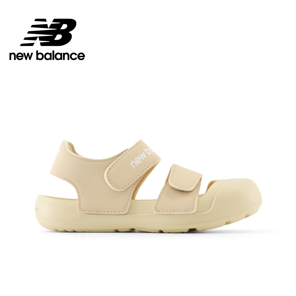 【New Balance】 NB 童鞋護趾涼鞋_中性_奶茶色_YT809SS-W楦 大童