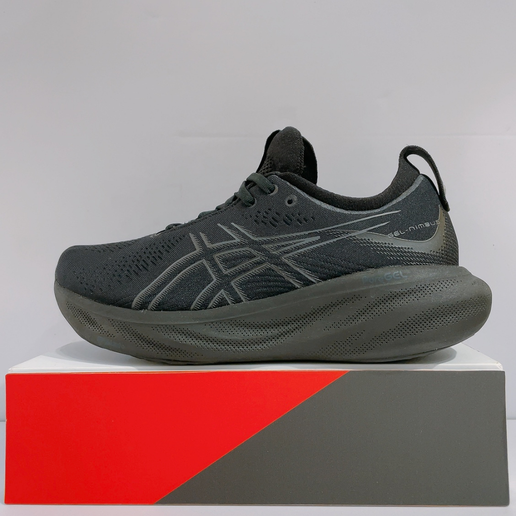 ASICS GEL-NIMBUS 25 男生 黑色 透氣 緩震 運動 慢跑鞋 1011B547-002