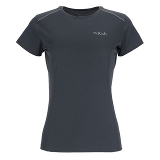 【RAB】QBL06 女款 Force Tee 圓領短袖透氣排汗衣/抗臭短袖排汗衣 鯨魚灰