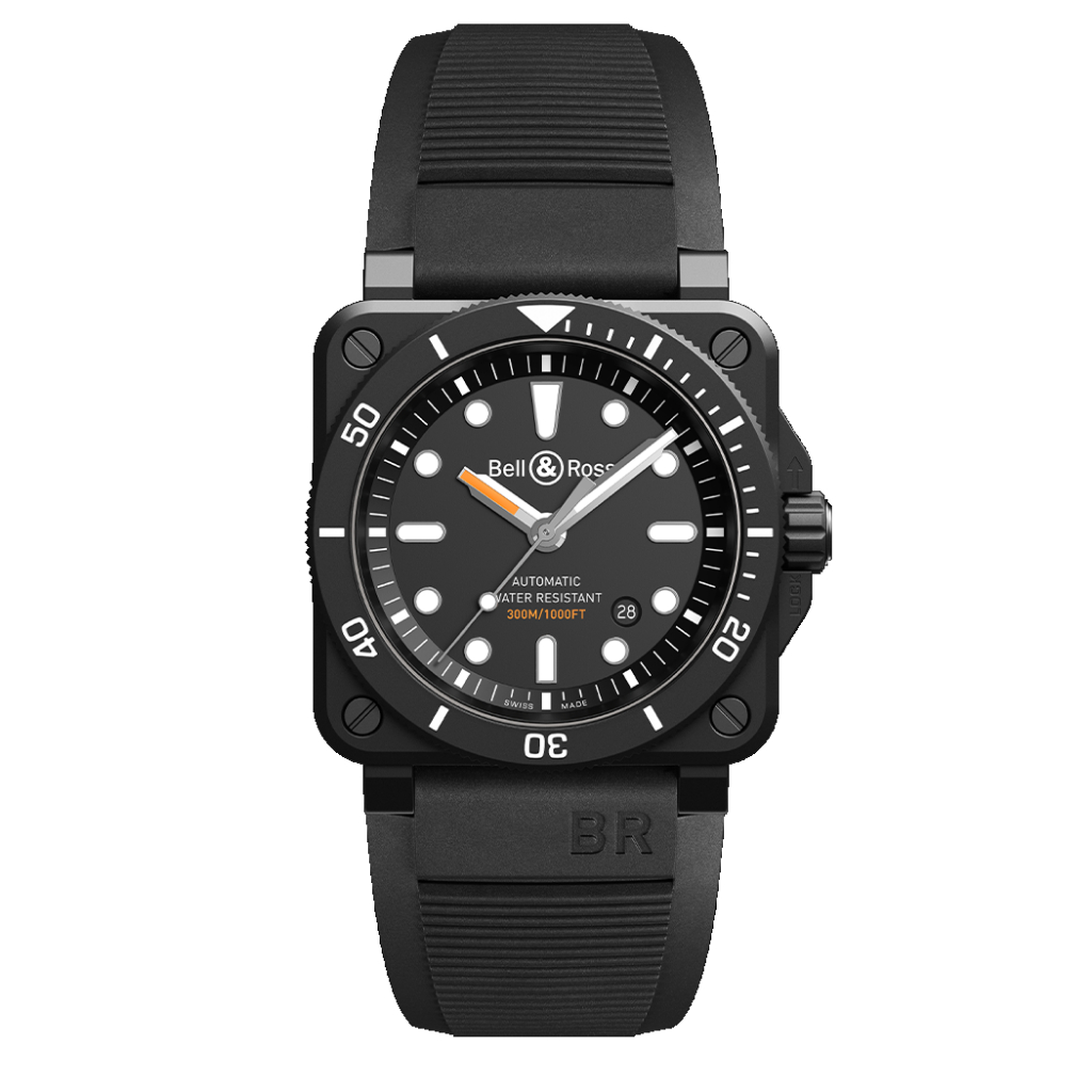 Bell & Ross 柏萊士 DIVER陶瓷潛水機械錶(BR0392-D-BL-CE/SRB)