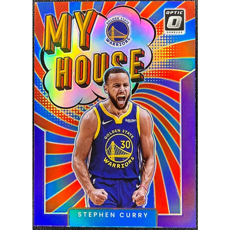 球員卡 Stephen Curry 2021-22 Donruss Optic My House Purple 紫亮