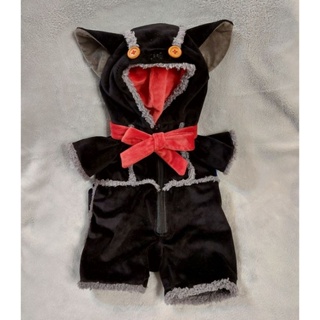 二手 缺件商品 日本迪士尼樂園 2009年 萬聖節 達菲黑貓衣服S號 duffy雪莉玫貓咪服裝 達菲熊貓貓變裝 達菲服飾
