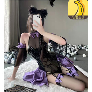 cosplay原神 情趣內衣 性感睡衣 性感皮衣 漆皮 cos服 開檔 sm套裝 制服誘惑 角色扮演連體衣