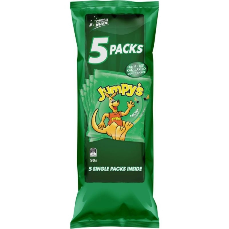 ✨️現貨✨️澳洲代購｜Jumpy's 袋鼠餅乾 5入裝（雞汁口味）