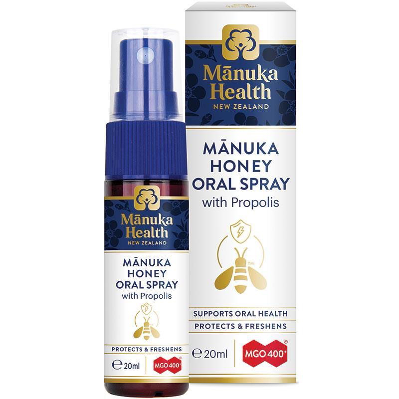 紐西蘭代購Manuka Health Manuka Honey Spray 20ml 麥盧卡 蜂膠噴霧 MGP400+