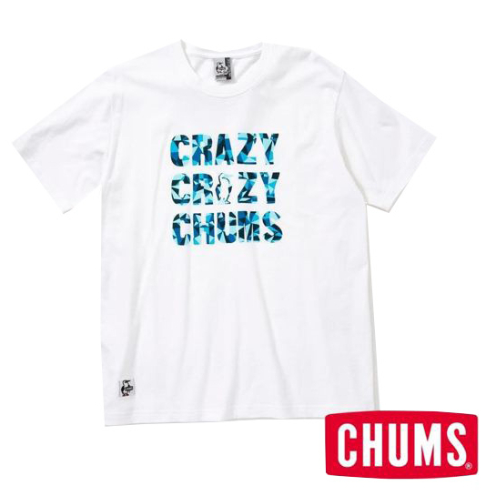 CHUMS  Crazy 女短袖T恤 白色 CH111512W001 【GO WILD】