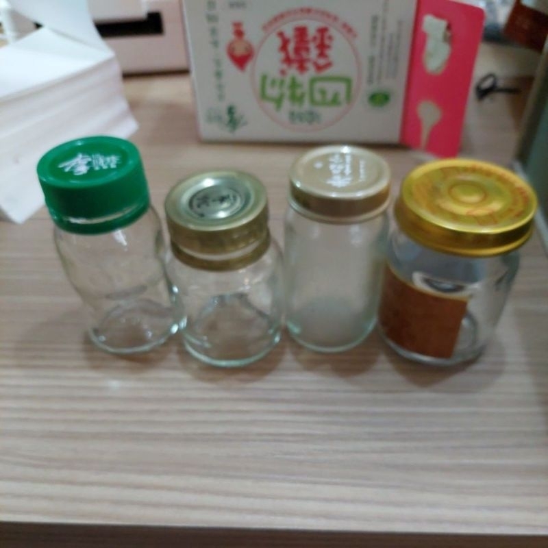 60ml 68ml 75ml 各種玻璃空瓶玻璃罐雞精空瓶果醬瓶玻璃瓶老協珍 華佗 李時珍 禧元堂透明收納罐