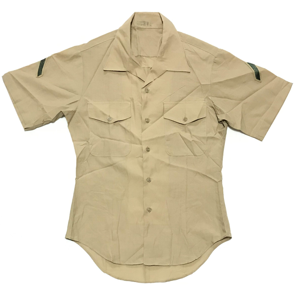 美軍公發 USMC 海軍陸戰隊 軍常服 短袖襯衫 卡其色