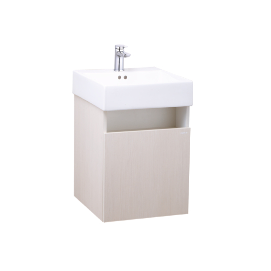 【Caesar凱撒衛浴】小空間浴室衛浴適用浴櫃組(不含面盆龍頭)小尺寸浴櫃組 白色浴櫃木紋浴櫃 免運LF5261