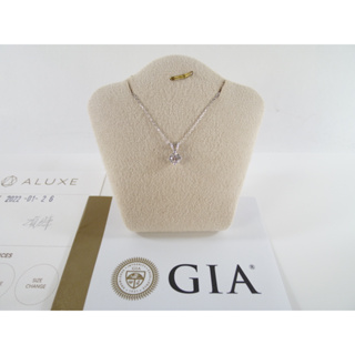 [卡貝拉精品交流] ALUXE 亞立詩 GIA 30分鑽石項鍊 單顆美鑽 造型項鍊 18白K金 情人節送禮 生日禮物