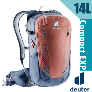 【德國 Deuter】自行車背包14L Compact EXP.健行背包.休閒運動旅遊背包_紅/藍_3206121