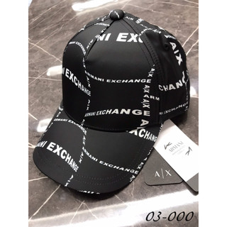高雄凡賽斯歐洲精品 ARMANI EXCHANGE AX 黑色滿版字體LOGO 帽子 棒球帽 鴨舌帽