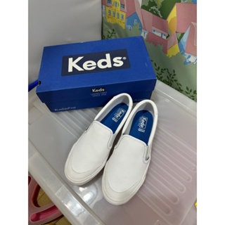 Keds 皮革 懶人鞋 套式休閒鞋 白色