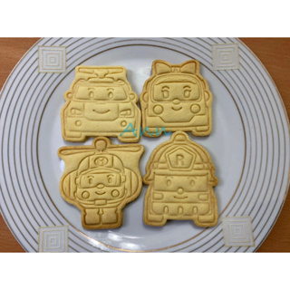 救援小英雄-POLI 波力 安寶 赫利 羅伊 造型手工餅乾 壓模餅乾 生日派對 慶生 幼稚園