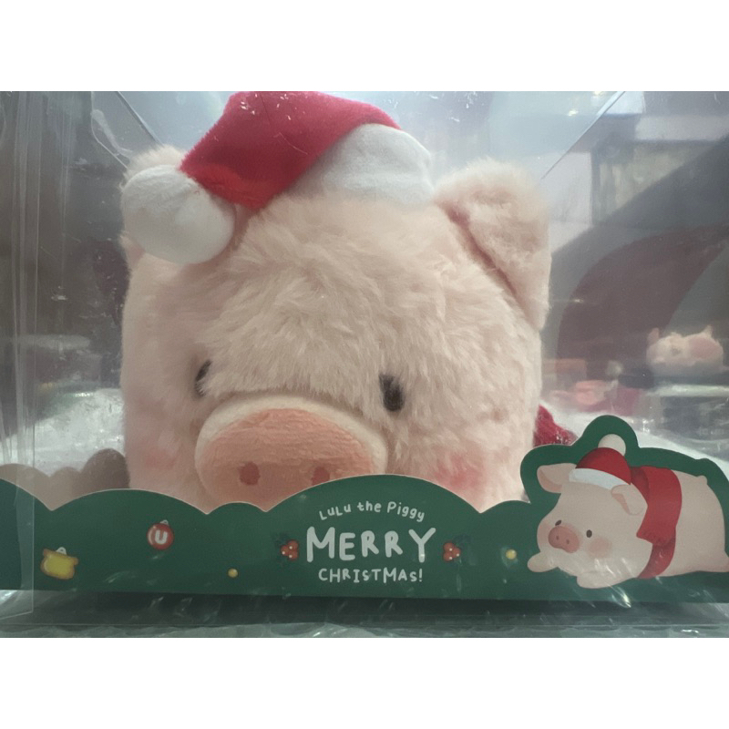 lulu 豬 聖誕節 中型娃娃 罐頭豬 lulu 聖誕 趴趴 絨毛娃娃