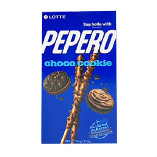 LOTTE樂天 PEPERO 黑餅乾巧克力棒 32g【Donki日本唐吉訶德】