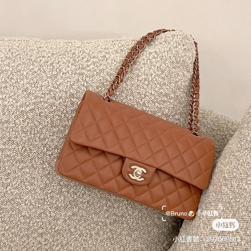 Chanel 焦糖色 classic flap CF25 口蓋包