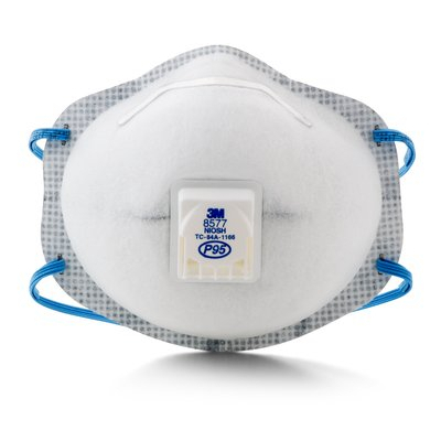 [3M]P95口罩 8577活性碳防塵帶閥口罩 防霧霾/有機蒸氣/異味/PM2.5(1盒5入)