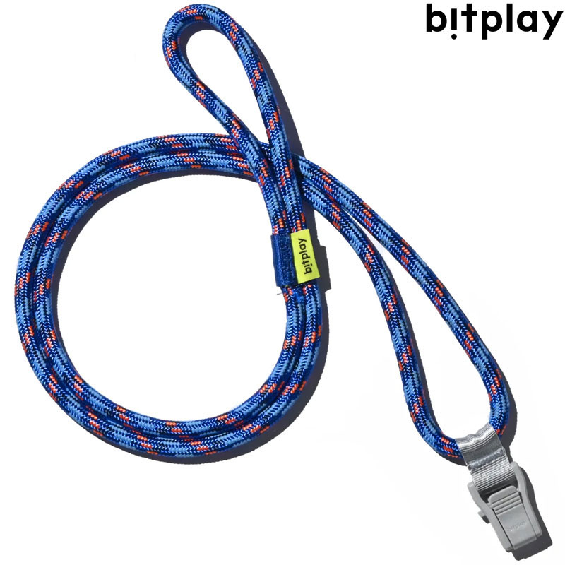 【Bitplay】8mm Urban Lite Strap 附通用夾片 瞬扣夾 撞色掛繩 / 手機繩 (藍色) 化學原宿