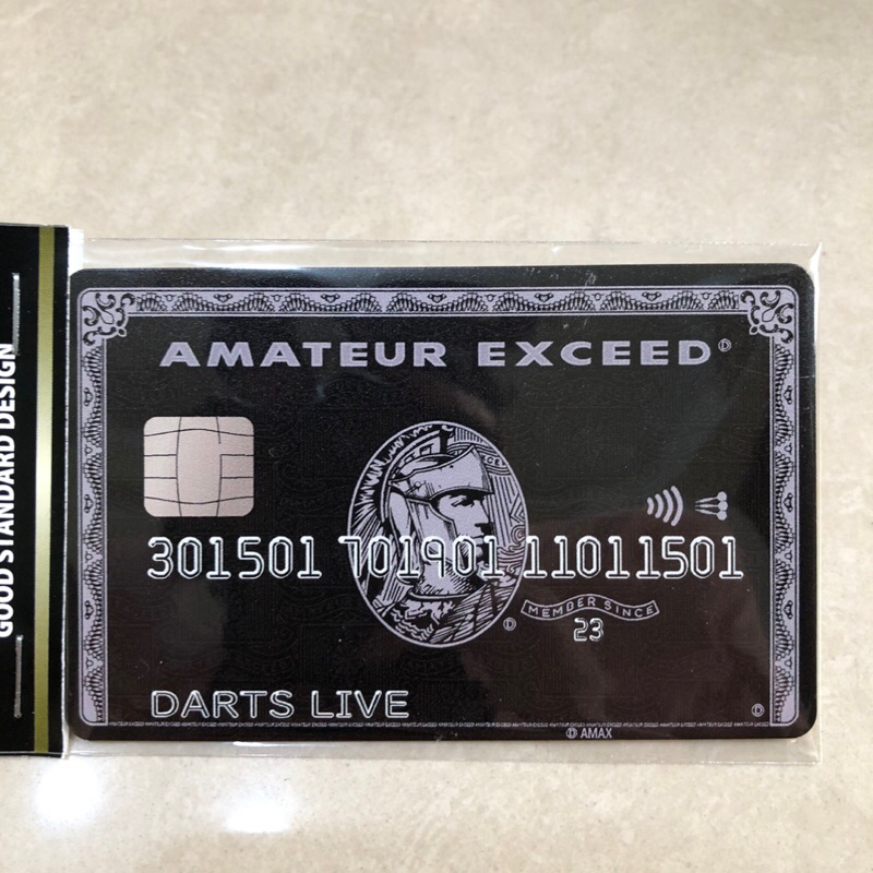 Dartslive Card 客製化 美國運通 黑卡 造型設計 飛鏢會員卡