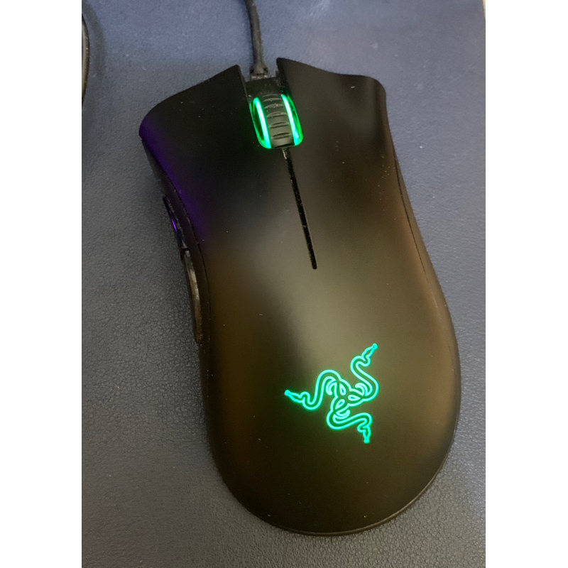 【RAZER 雷蛇】DEATHADDER ESSENTIAL煉獄蝰蛇 電競有線滑鼠 黑色 二手